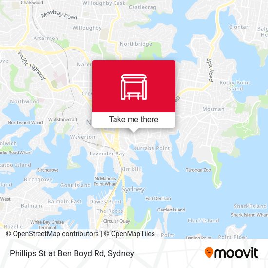 Phillips St at Ben Boyd Rd map