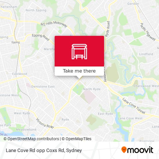 Lane Cove Rd opp Coxs Rd map