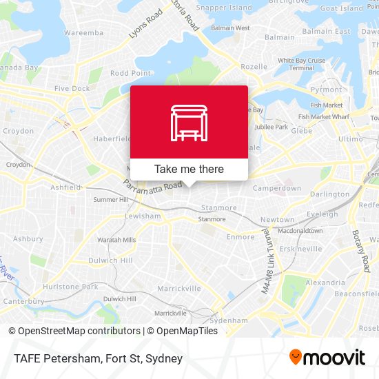TAFE Petersham, Fort St map