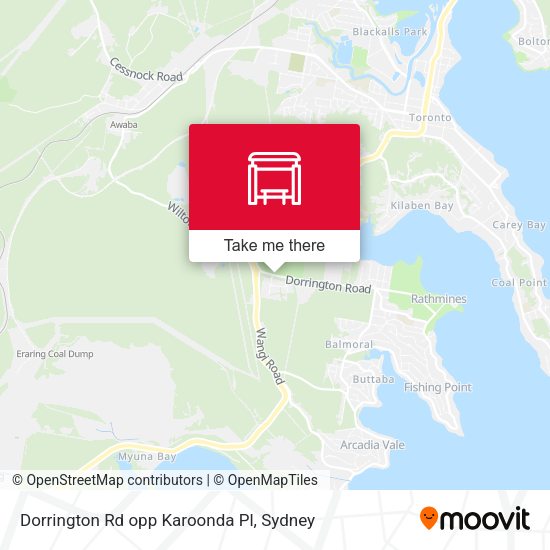 Dorrington Rd opp Karoonda Pl map