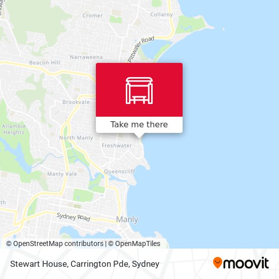 Stewart House, Carrington Pde map