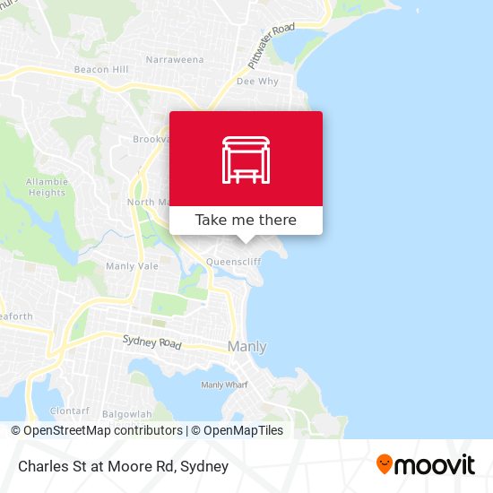 Charles St at Moore Rd map