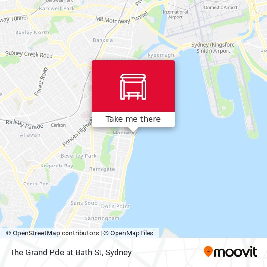 The Grand Pde at Bath St map