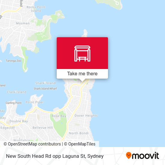 New South Head Rd opp Laguna St map