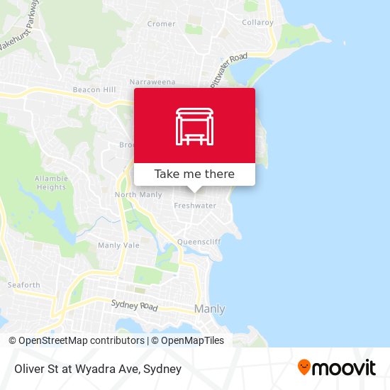 Oliver St at Wyadra Ave map
