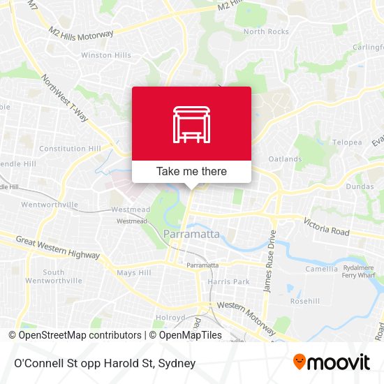 O'Connell St opp Harold St map
