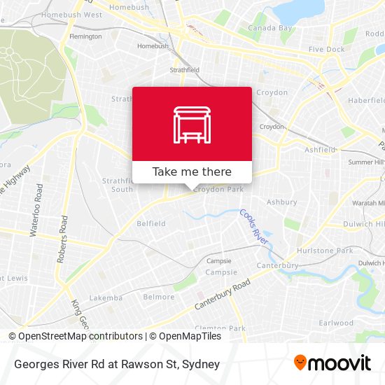 Georges River Rd at Rawson St map