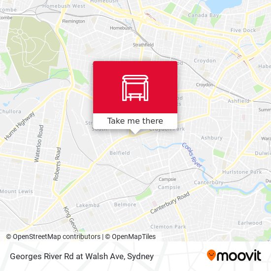 Georges River Rd at Walsh Ave map