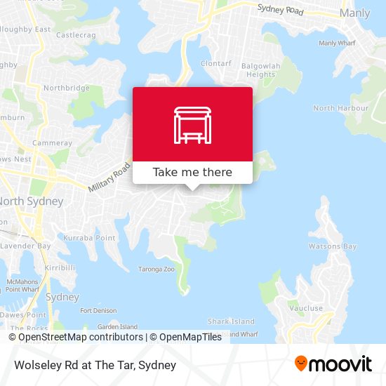 Wolseley Rd at The Tar map