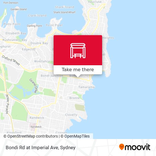 Bondi Rd at Imperial Ave map