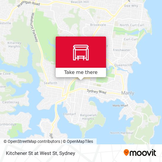Kitchener St at West St map