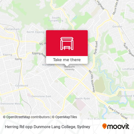 Herring Rd opp Dunmore Lang College map