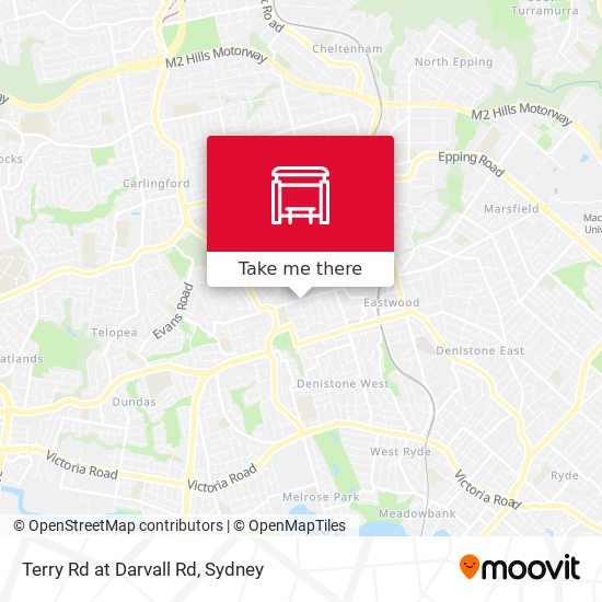 Terry Rd at Darvall Rd map