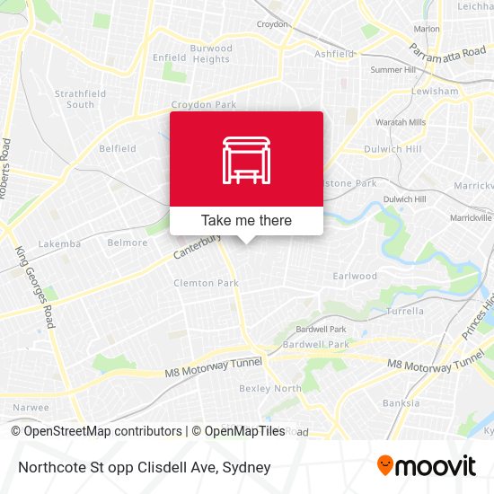 Northcote St opp Clisdell Ave map