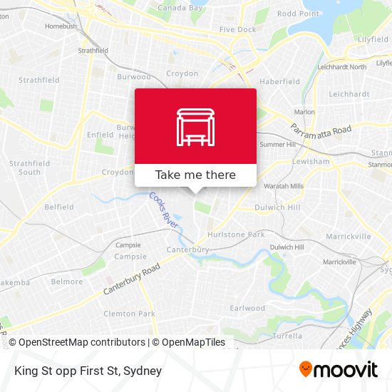 King St opp First St map