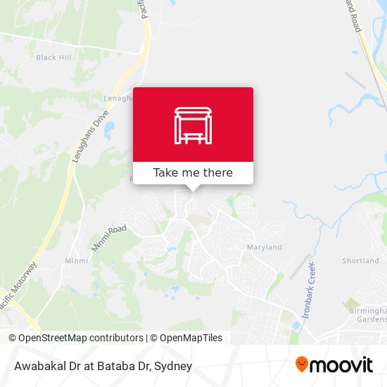 Awabakal Dr at Bataba Dr map