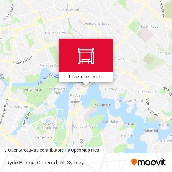 Ryde Bridge, Concord Rd map