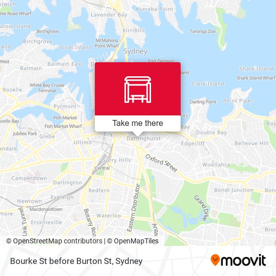 Bourke St before Burton St map