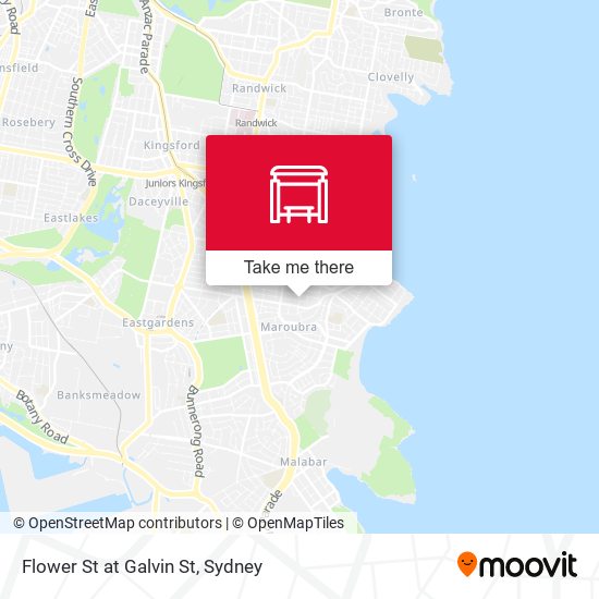 Flower St at Galvin St map