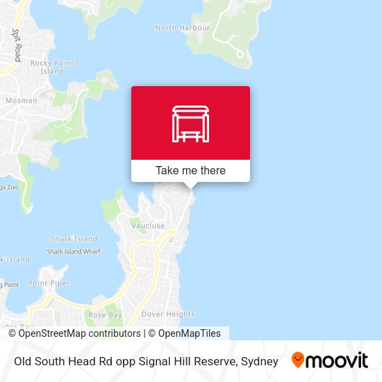 Old South Head Rd opp Signal Hill Reserve map