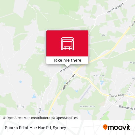 Sparks Rd at Hue Hue Rd map