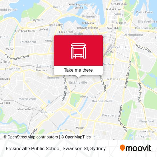 Erskineville Public School, Swanson St map