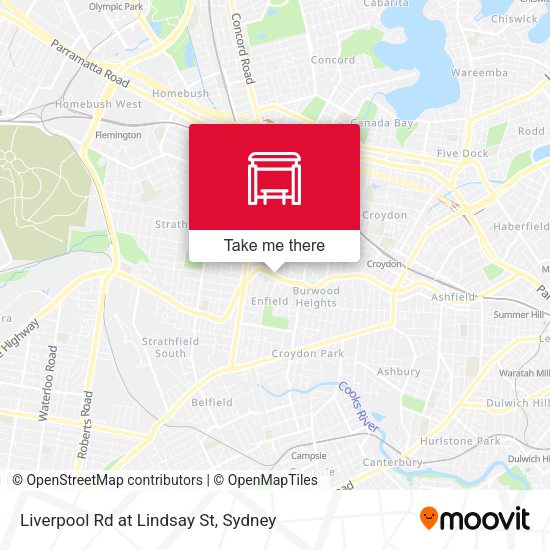 Liverpool Rd at Lindsay St map