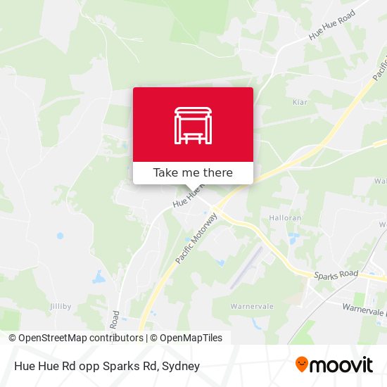 Hue Hue Rd opp Sparks Rd map