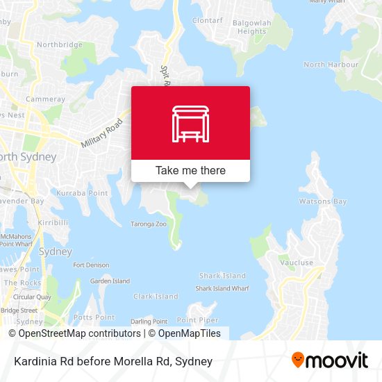 Kardinia Rd before Morella Rd map