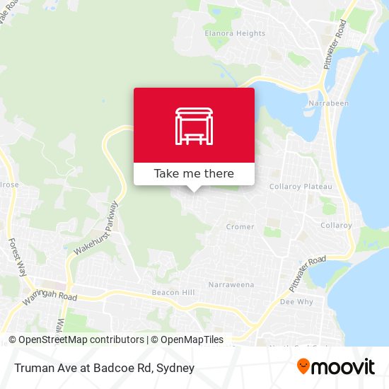 Truman Ave at Badcoe Rd map