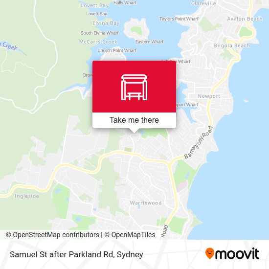 Samuel St after Parkland Rd map