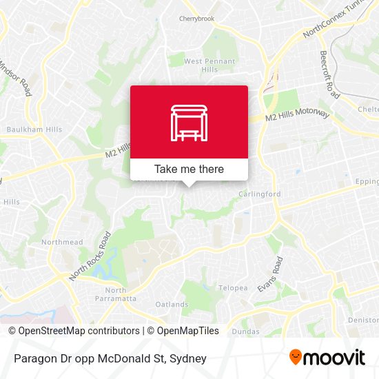 Paragon Dr opp McDonald St map