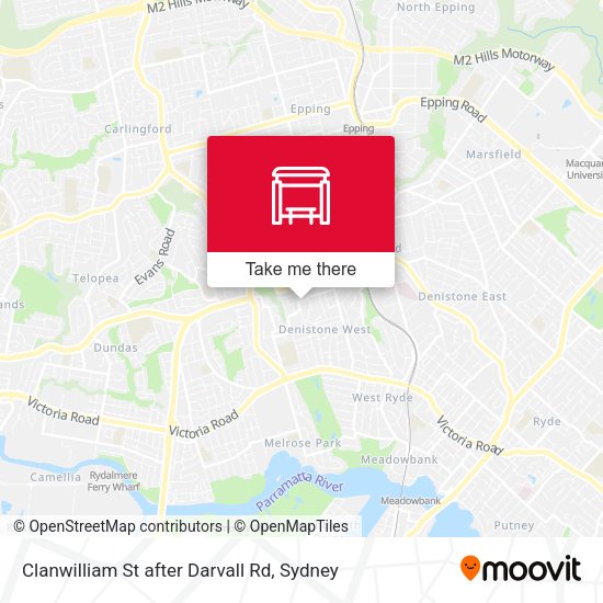 Clanwilliam St after Darvall Rd map