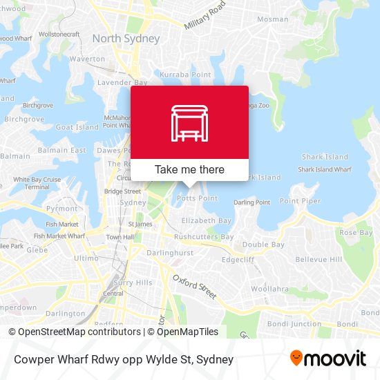 Cowper Wharf Rdwy opp Wylde St map