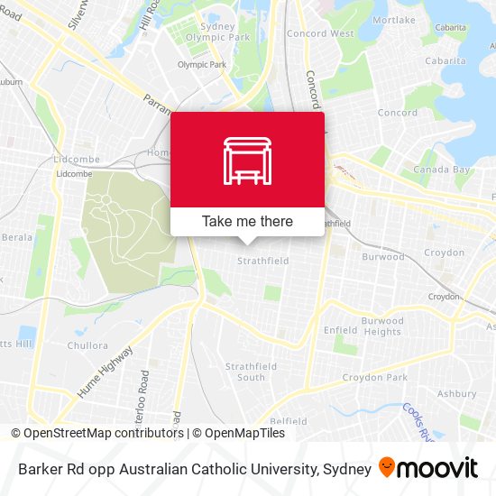 Barker Rd opp Australian Catholic University map