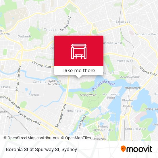 Boronia St at Spurway St map