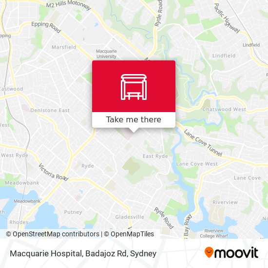 Macquarie Hospital, Badajoz Rd map