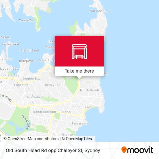Old South Head Rd opp Chaleyer St map