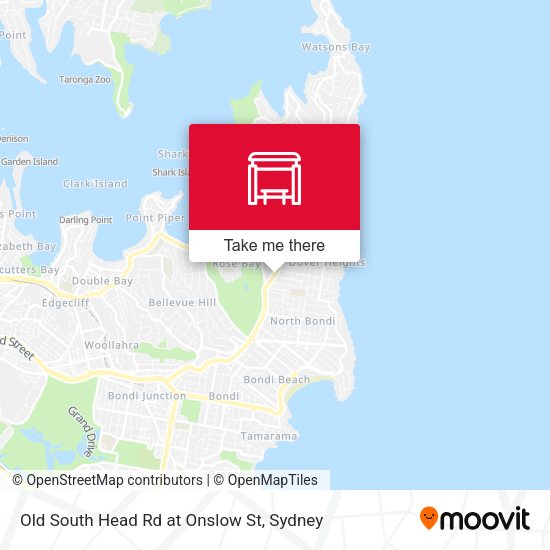 Old South Head Rd at Onslow St map