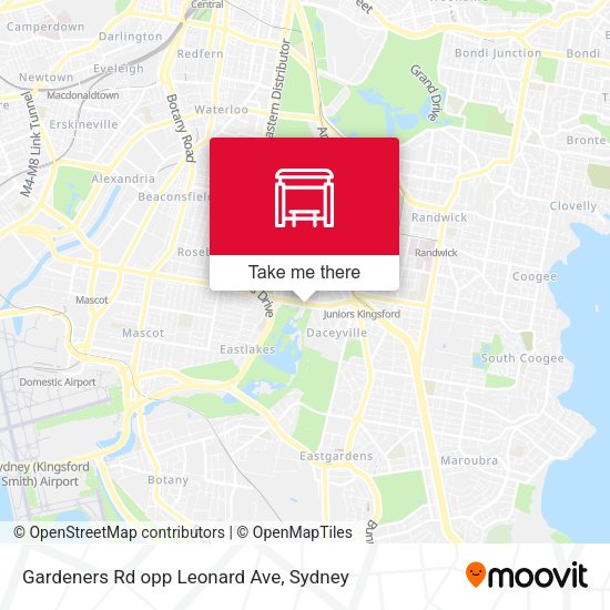 Gardeners Rd opp Leonard Ave map