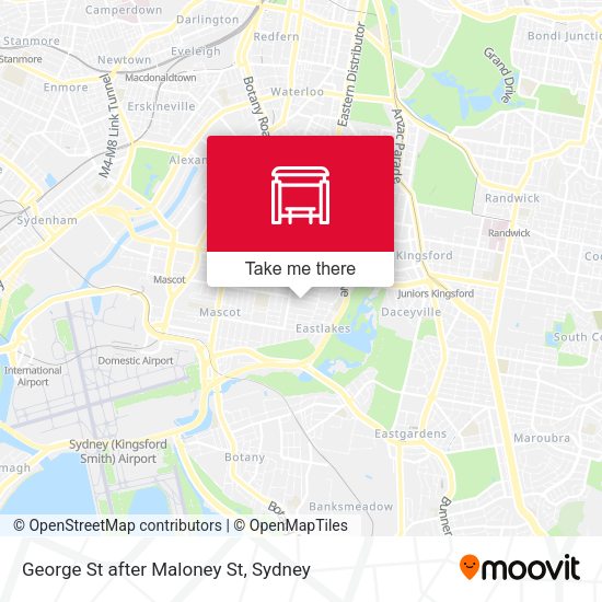 George St after Maloney St map