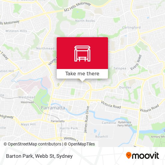 Barton Park, Webb St map