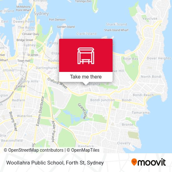 Woollahra Public School, Forth St map
