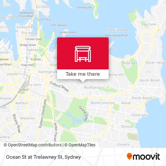 Ocean St at Trelawney St map