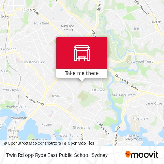 Twin Rd opp Ryde East Public School map