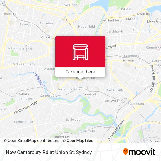 New Canterbury Rd at Union St map