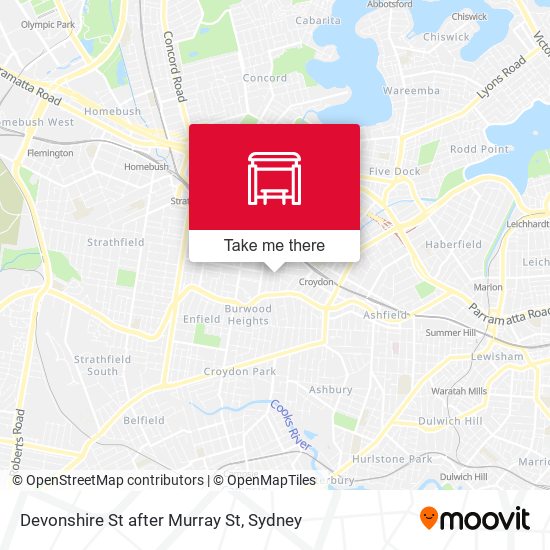 Devonshire St after Murray St map
