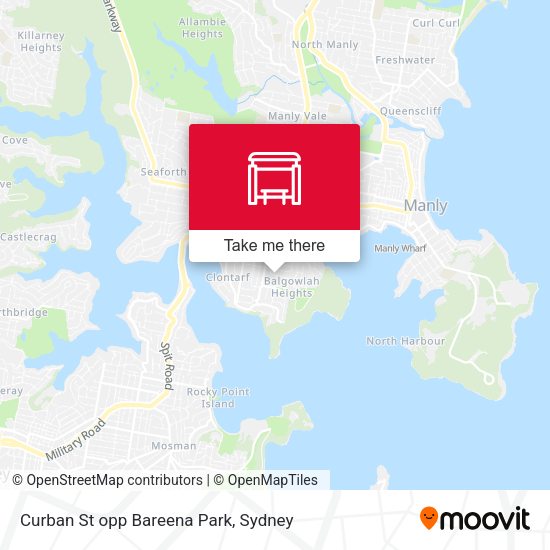 Curban St opp Bareena Park map