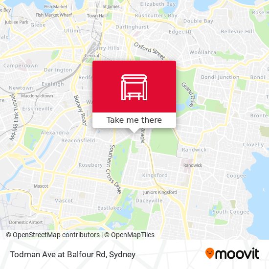 Mapa Todman Ave at Balfour Rd