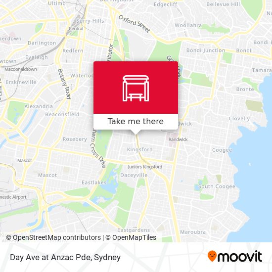 Day Ave at Anzac Pde map
